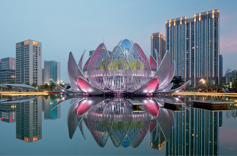 the lotus building by studio505 blooms in wujin, china