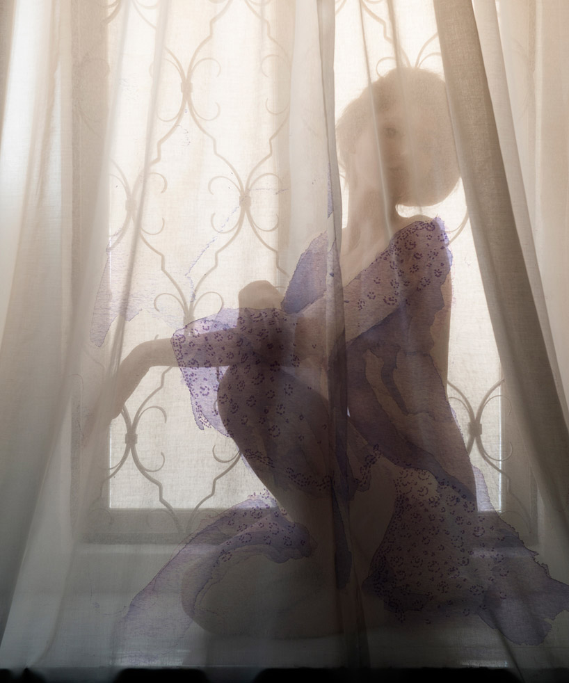 luca meneghel fuses photography with drawing for calypso compositions