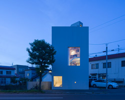 m+o completes a little office in western sapporo, japan