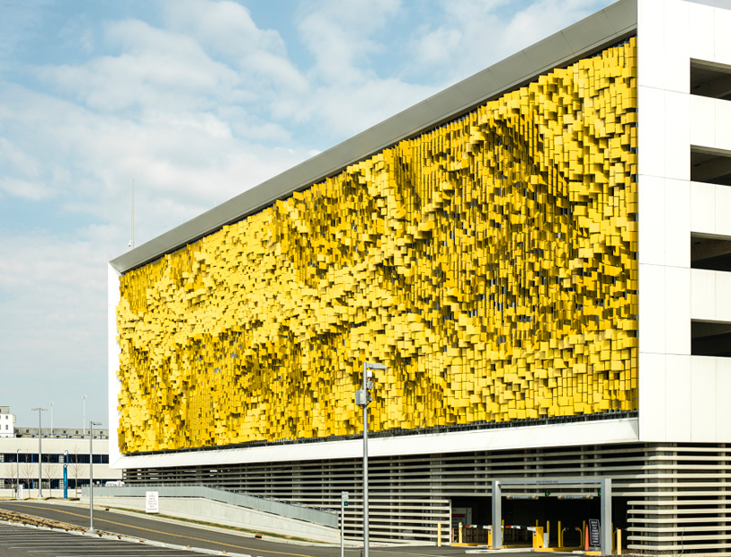 dynamic facade system at eskenazi hospital, indianapolis by urbana architecture