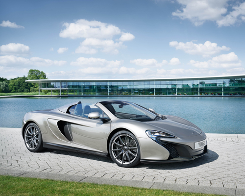 open-top McLaren 650s spider features two-piece retractable hard roof