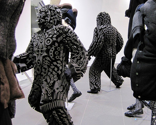 niek pulles installs foamboy monsters in comme des garcons