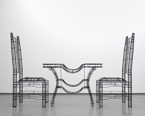 noiz brings wireframe models to life for furniture collection