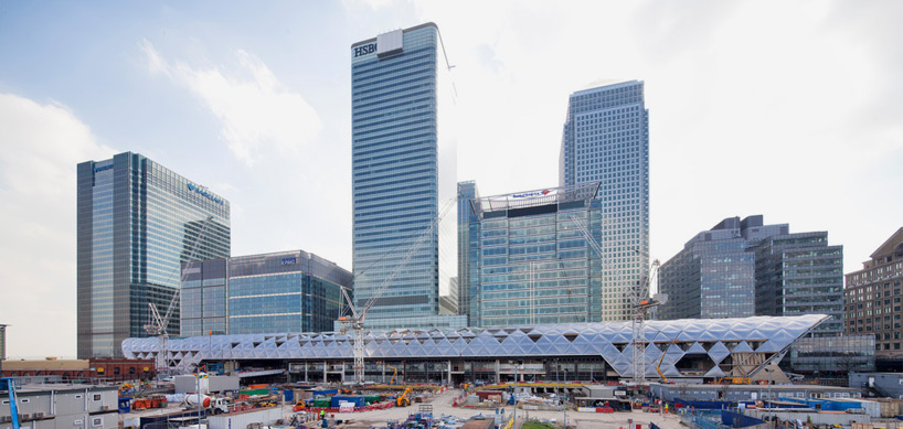 norman foster partners canary wharf crossrail london designboom