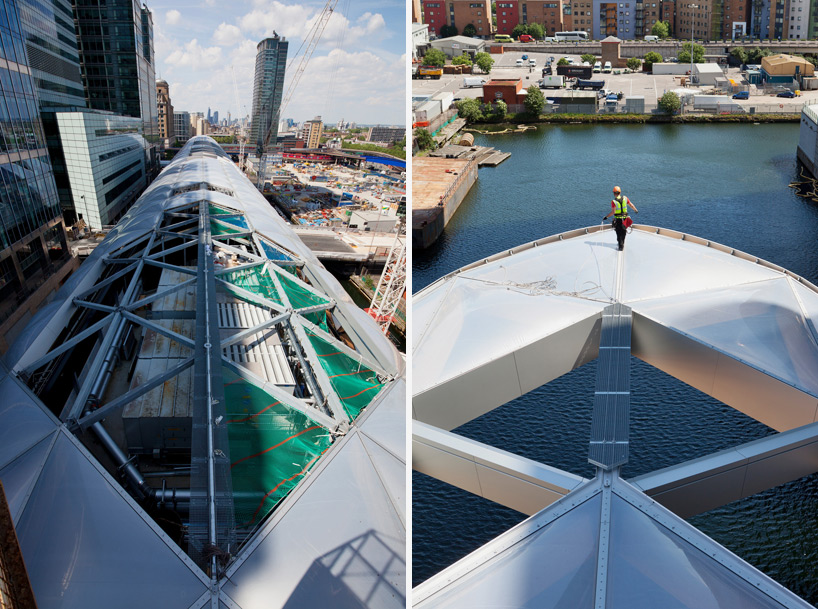 norman foster partners canary wharf crossrail london designboom