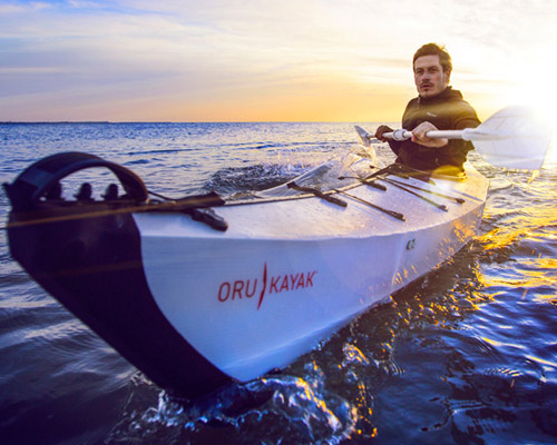 ORU kayak folds into a compact suitcase in under 5 minutes