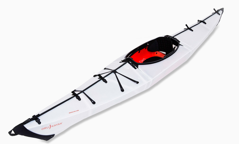 ORU urban kayak folds into a compact case like origami