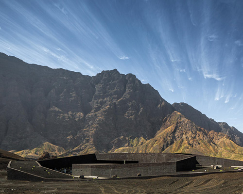 oto arquitectos blends fogo island park HQ with volcanic landscape
