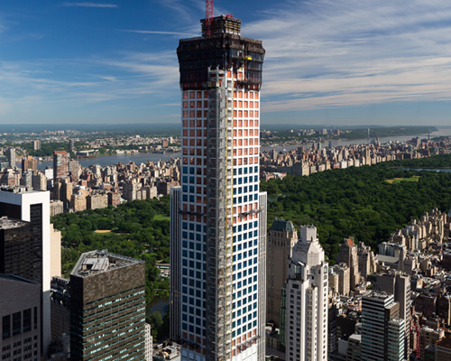 construction on 432 park avenue reaches 1000 ft. in new york