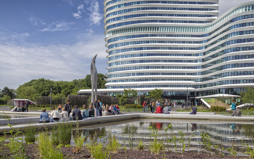 unstudio eea tax offices pavilion garden underground car park designboom