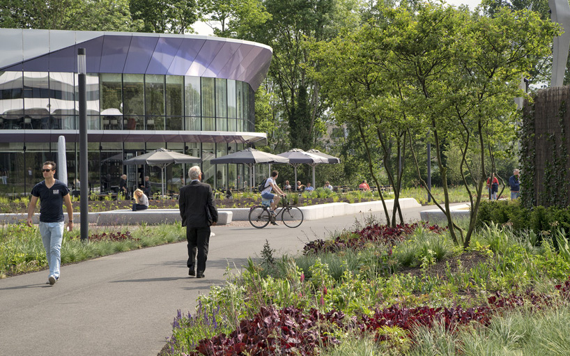 unstudio eea tax offices pavilion garden underground car park designboom