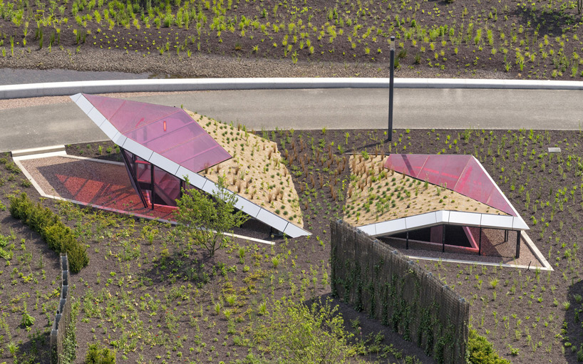 unstudio eea tax offices pavilion garden underground car park designboom