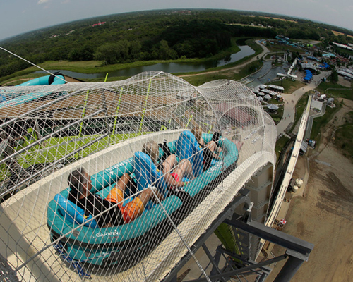 verruckt, the world's tallest waterslide opens to the public 