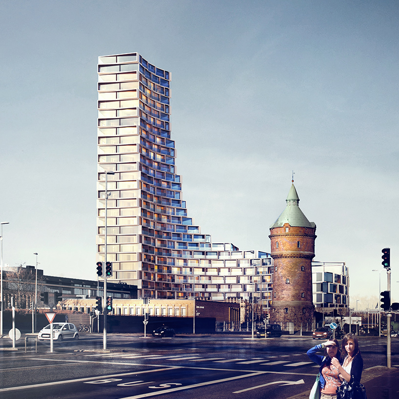 3XN presents la tour residential tower in aarhus, denmark