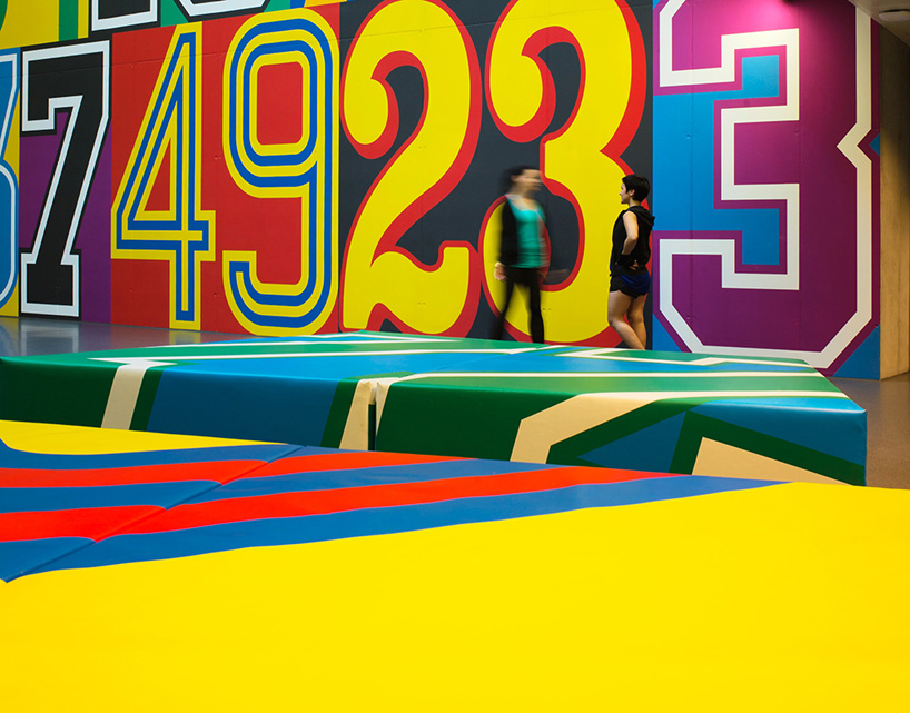 adidas gym environmental graphics by buro uebele