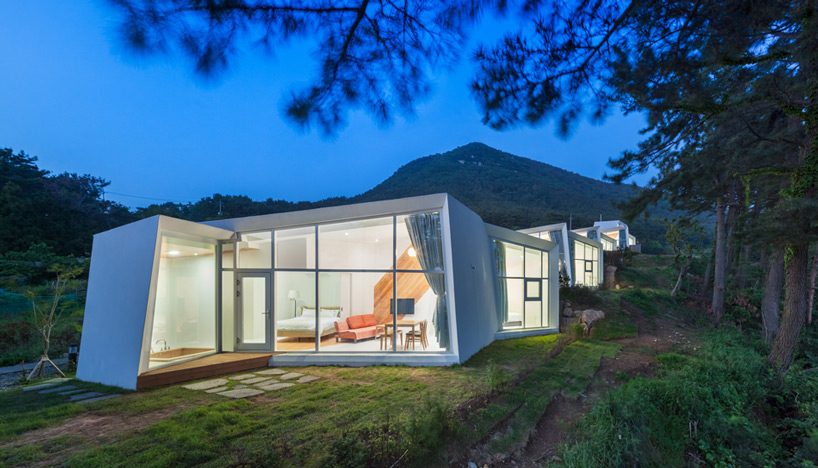 atelier chang folds angular forms for knot house in south korea