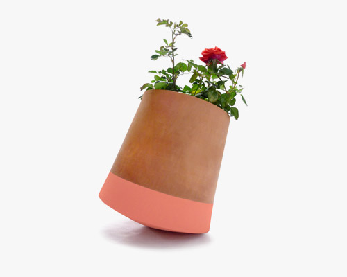 rolling flower pots by studio BAG disseny dance with the sun
