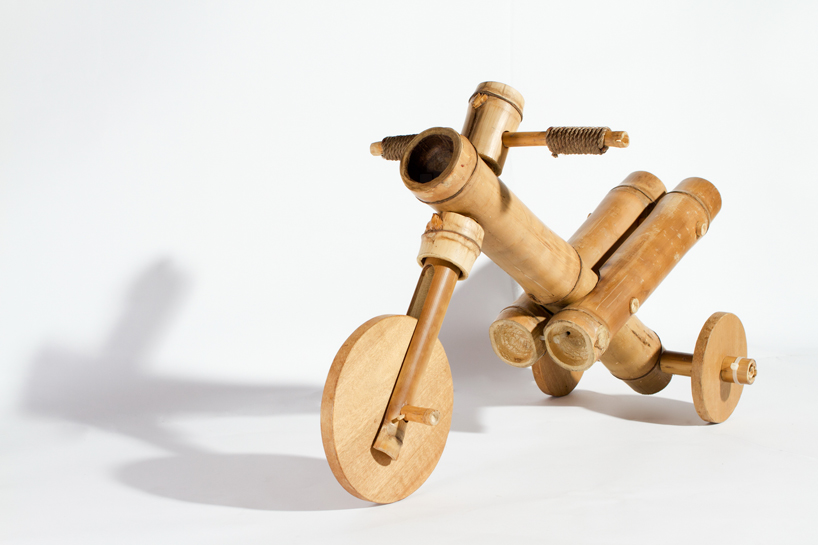 bamboo tricycle by a21 studio teaches kids to be nature considerate