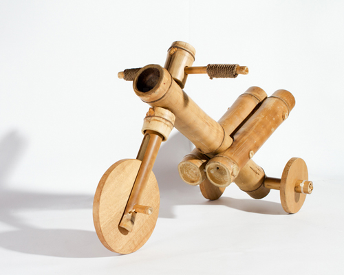 bamboo tricycle by a21 studio teaches kids to be nature considerate