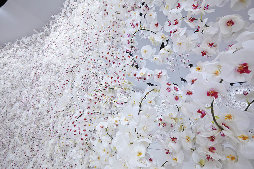 bureau betak infills musee rodin with orchids for dior paris