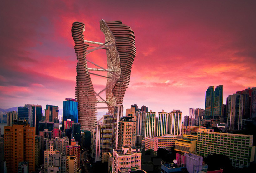 studio CTC challenges the skyscraper norm with hong kong rice terraces