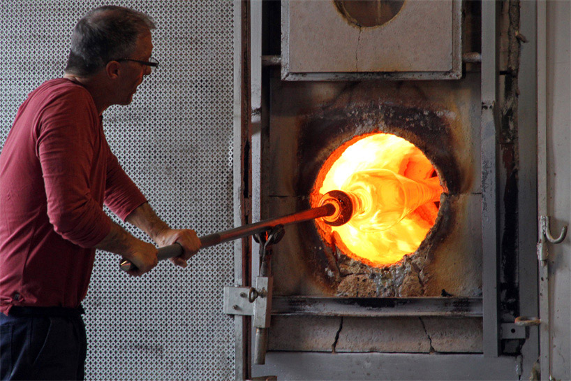 designboom visits carlo moretti's glass factory in murano