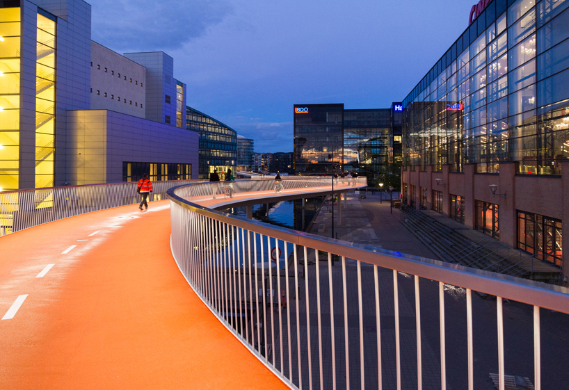 Elevated Bike Lane By Dissingweitling Winds Through Copenhagen Harbor