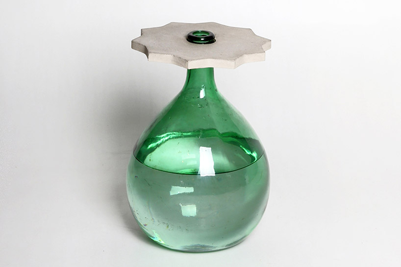 daevas nodo coffee table pattern concrete wine container