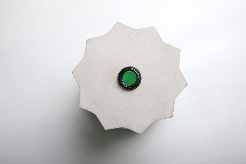 daevas nodo coffee table pattern concrete wine container