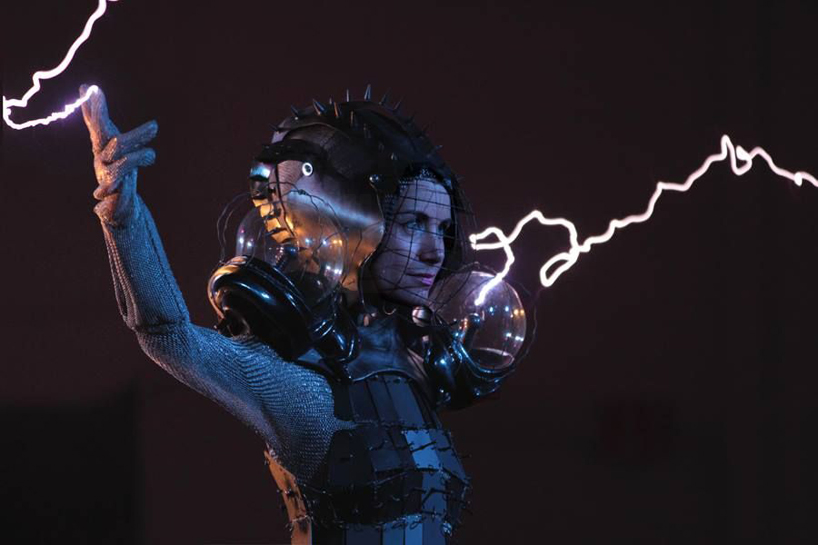 faraday cage dress shows how to get fashionably struck by lightning