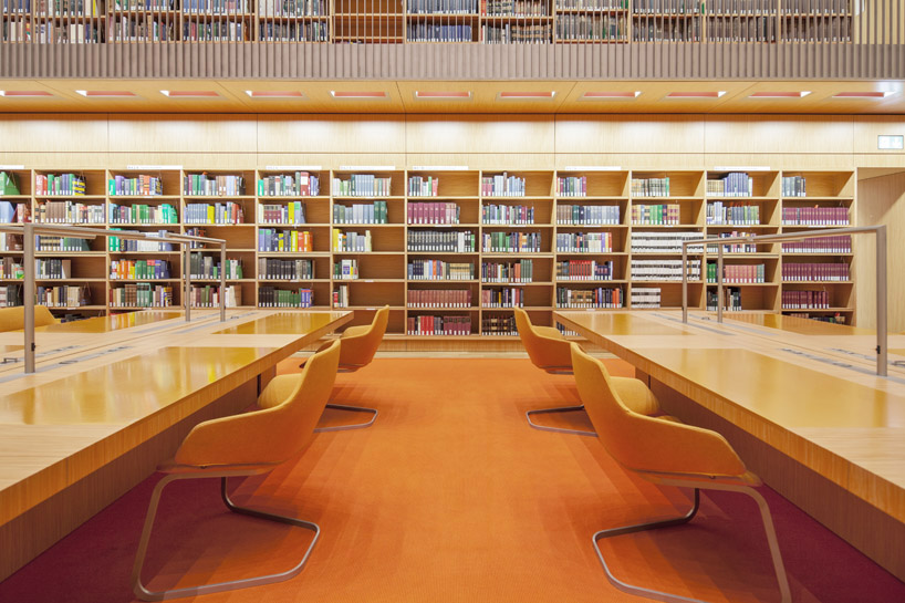 felix löchner reveals pristine interiors of berlin federal library