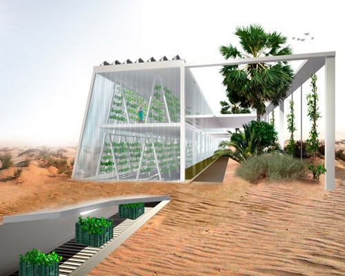 spanish architects envision hydroponic facility in arabian desert