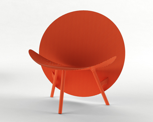 halo chair by michael sodeau uses carbon fiber developed by formula 1 engineers