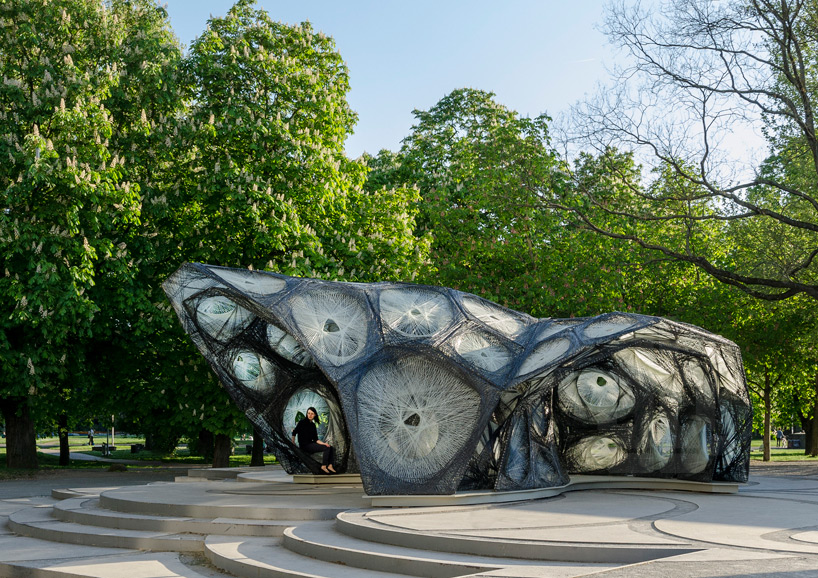 icd itke research pavilion stuttgart 2014 designboom