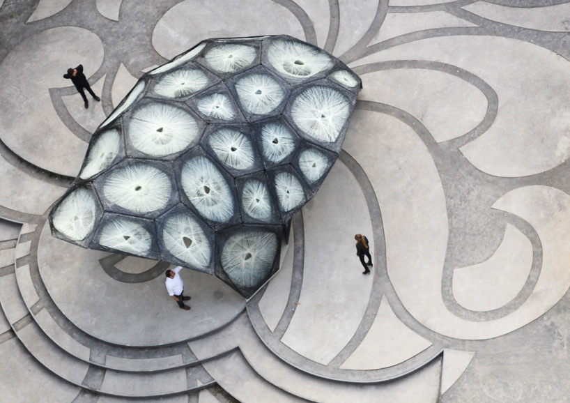 icd itke research pavilion stuttgart 2014 designboom