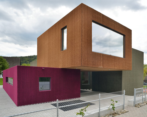 L3P architekten stacks colorful blocks for weiach kindergarten in switzerland