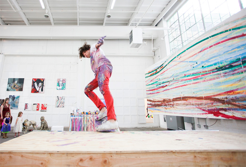 matt reilly skateboard paints through mana contemporary