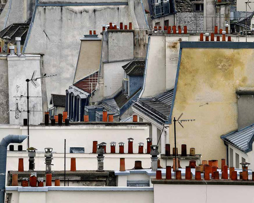 michael wolf frames abstract views of parisian rooftops
