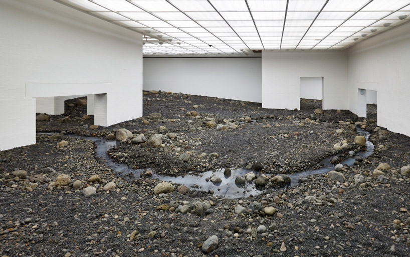 olafur eliasson layers riverbed within louisiana museum of modern art