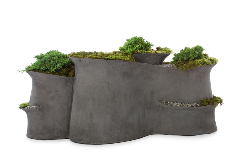 opiary embeds inhabitable landscapes into terraformed furniture