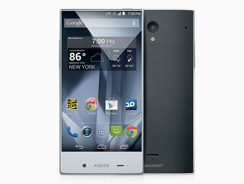 sharp aquos crystal smartphone offers edgetoedge user experience