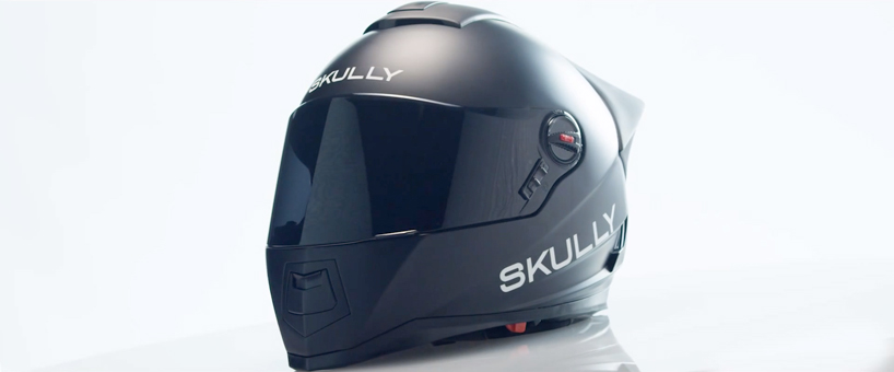 the skully AR-1 is a safety-focused motorcycle helmet with rear camera