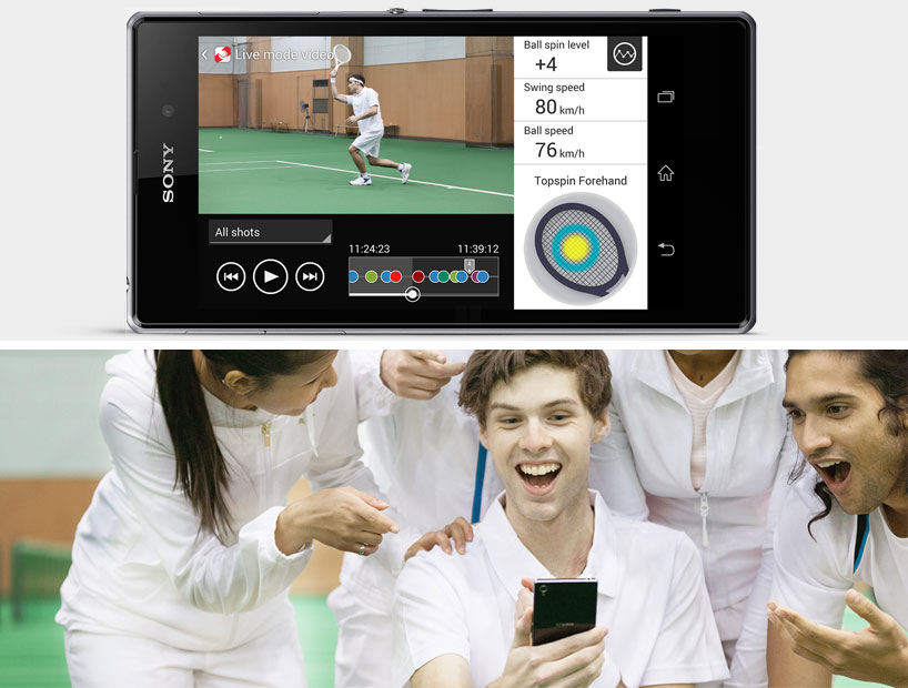 sony smart tennis sensor analyzes and shares performance data