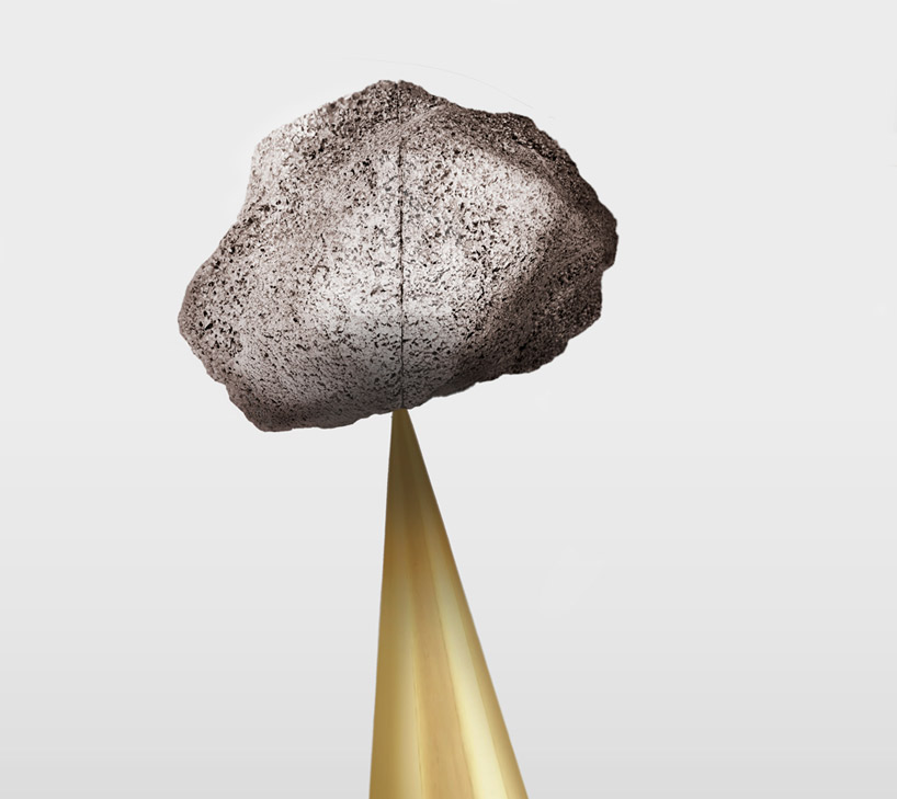 studio swine metallic geology cabinets designboom 