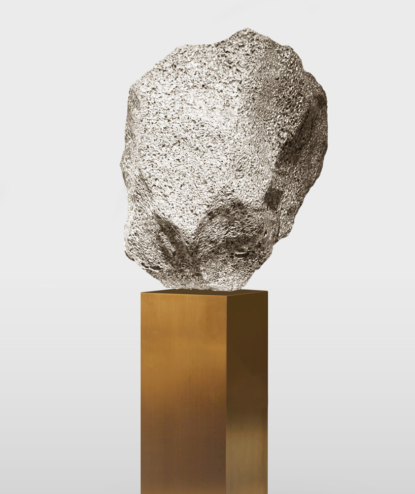 studio swine metallic geology cabinets designboom 