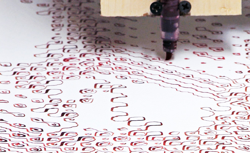 ted lawson prints self-portrait with robotic blood machine