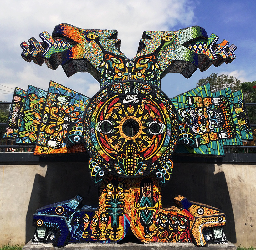 NIKE templo mayor skatepark in mexico city