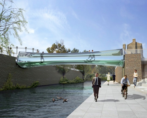 thomas heatherwick revises plans for fully glazed bridge in london