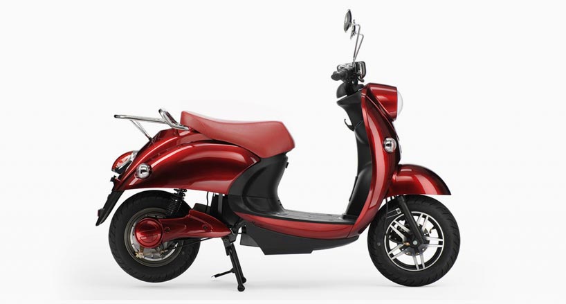 100 km range UNU electric scooter features portable batteries