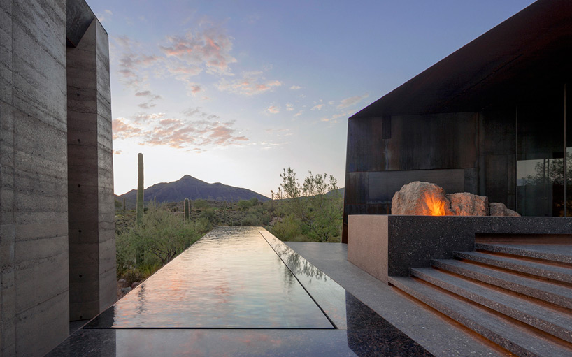 wendell burnette architects desert courtyard house designboom